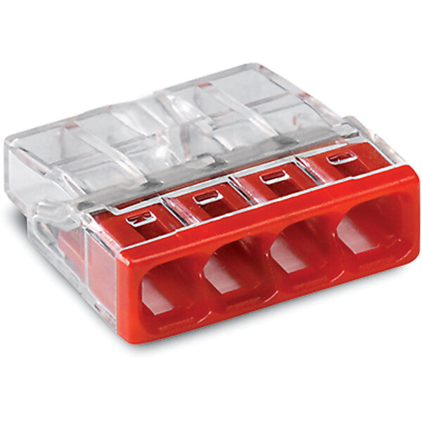 WAGO Verbindungsdosenklemme 4x 0.5-2.5 rot 2273-204